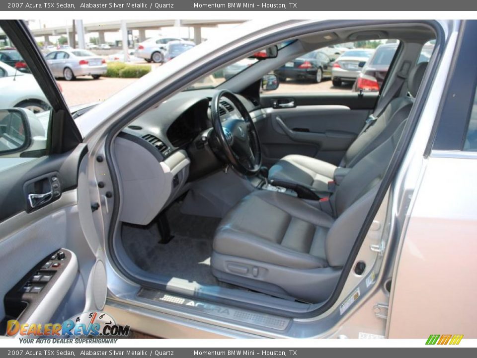2007 Acura TSX Sedan Alabaster Silver Metallic / Quartz Photo #13