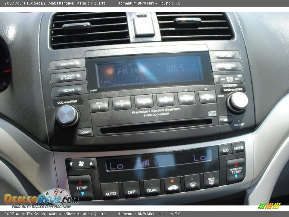 2007 Acura TSX Sedan Alabaster Silver Metallic / Quartz Photo #16
