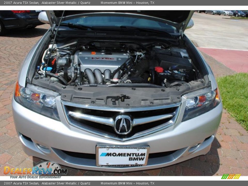 2007 Acura TSX Sedan Alabaster Silver Metallic / Quartz Photo #19