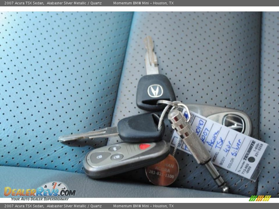2007 Acura TSX Sedan Alabaster Silver Metallic / Quartz Photo #20