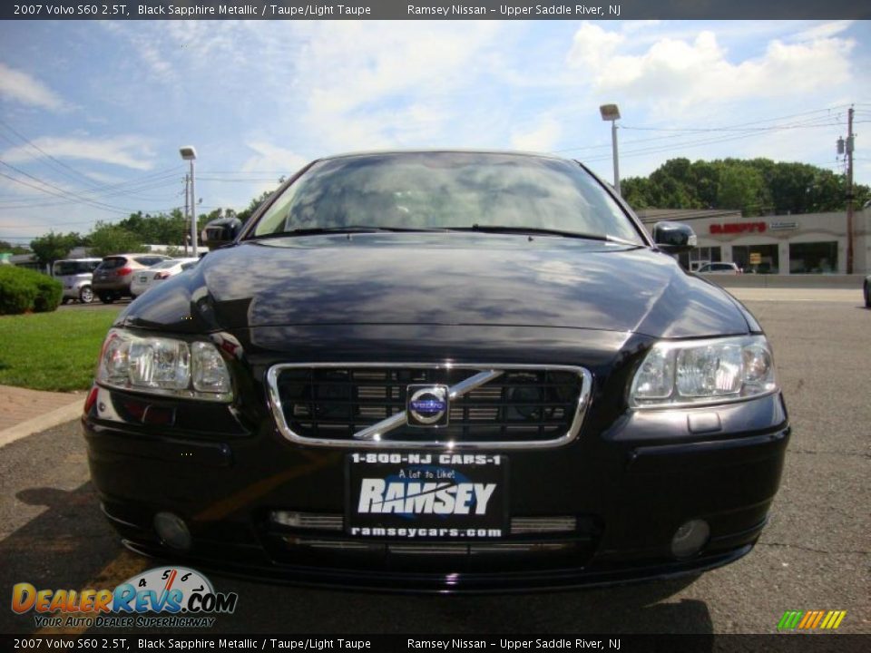 2007 Volvo S60 2.5T Black Sapphire Metallic / Taupe/Light Taupe Photo #2