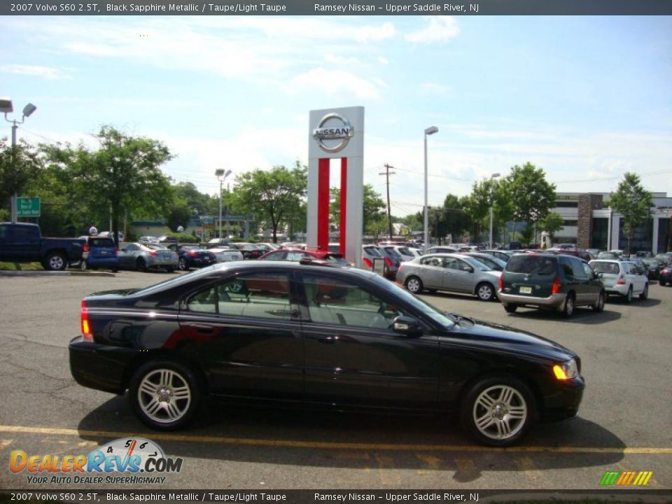 2007 Volvo S60 2.5T Black Sapphire Metallic / Taupe/Light Taupe Photo #12