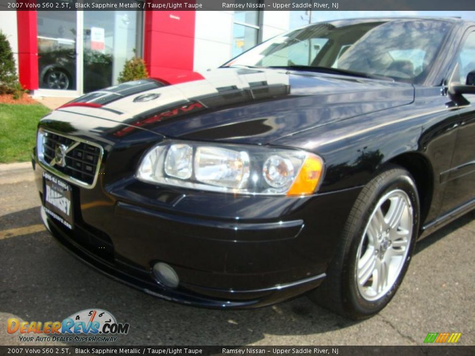 2007 Volvo S60 2.5T Black Sapphire Metallic / Taupe/Light Taupe Photo #16