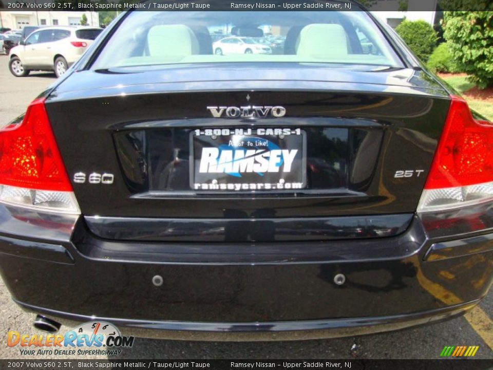2007 Volvo S60 2.5T Black Sapphire Metallic / Taupe/Light Taupe Photo #19