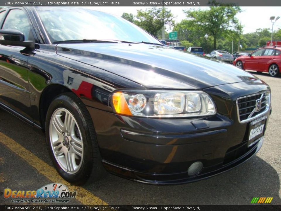 2007 Volvo S60 2.5T Black Sapphire Metallic / Taupe/Light Taupe Photo #22