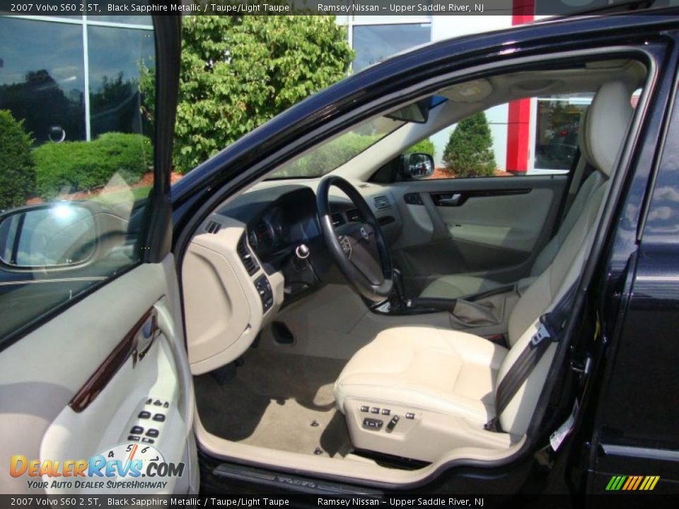 2007 Volvo S60 2.5T Black Sapphire Metallic / Taupe/Light Taupe Photo #30