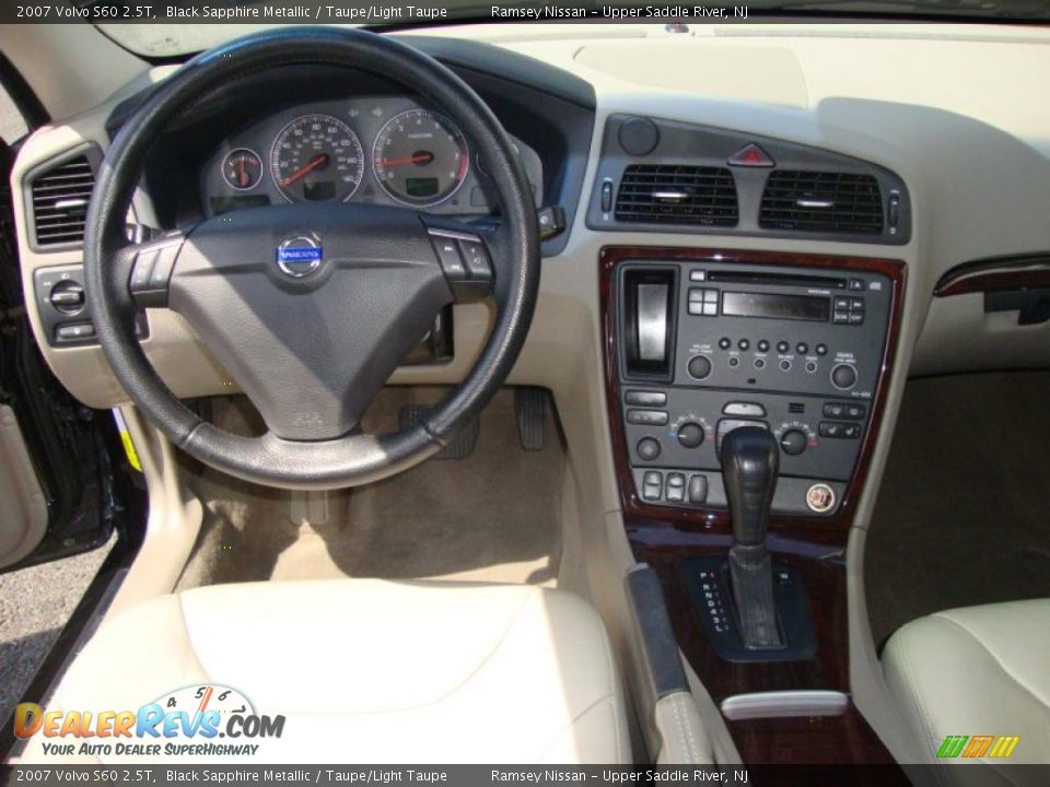 2007 Volvo S60 2.5T Black Sapphire Metallic / Taupe/Light Taupe Photo #32