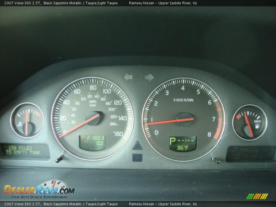 2007 Volvo S60 2.5T Black Sapphire Metallic / Taupe/Light Taupe Photo #34
