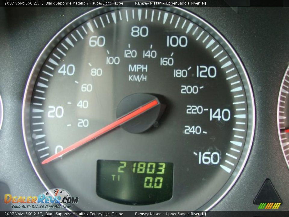 2007 Volvo S60 2.5T Black Sapphire Metallic / Taupe/Light Taupe Photo #35