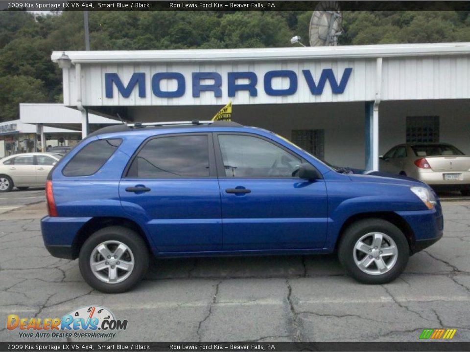 2009 Kia Sportage LX V6 4x4 Smart Blue / Black Photo #1