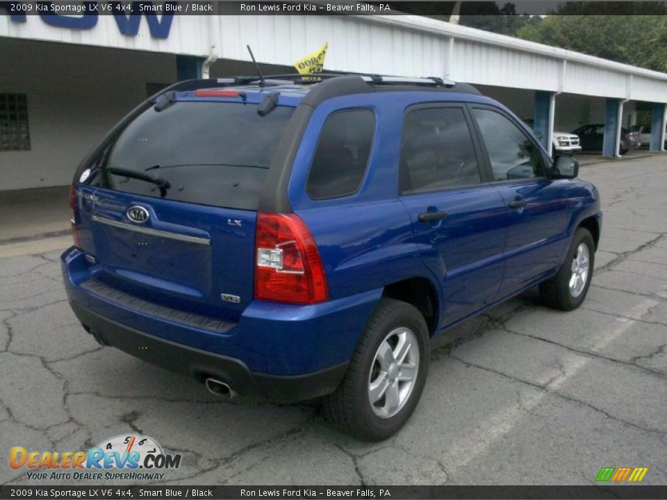 2009 Kia Sportage LX V6 4x4 Smart Blue / Black Photo #2
