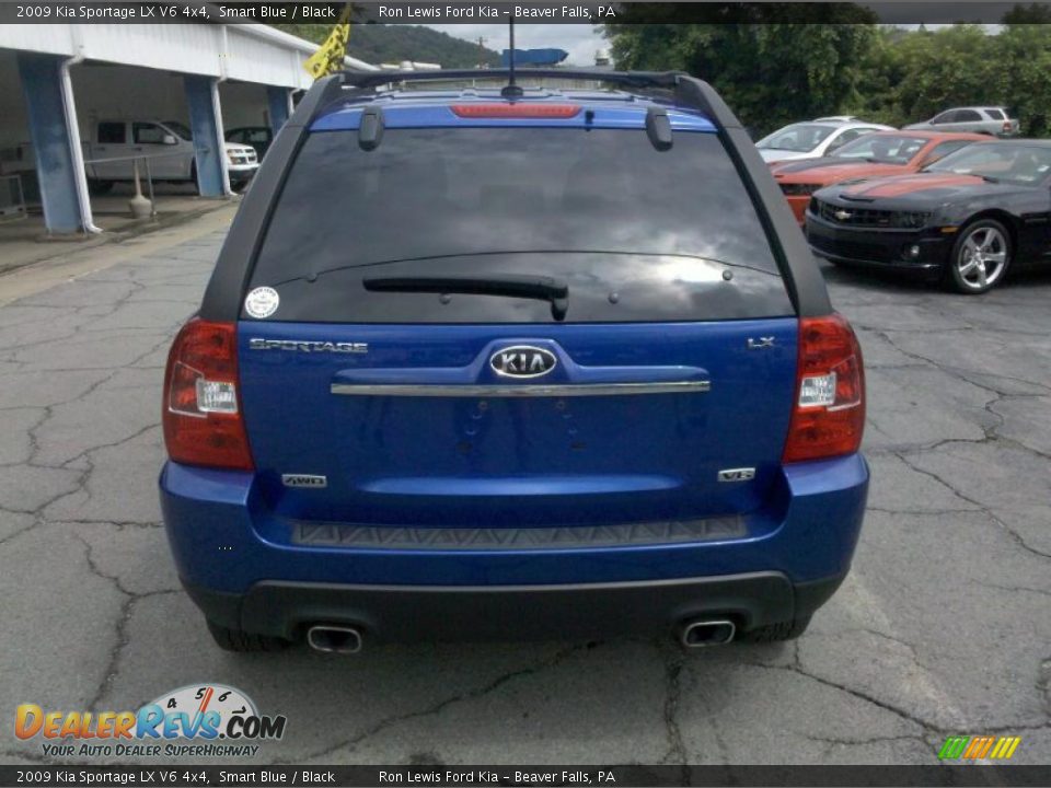 2009 Kia Sportage LX V6 4x4 Smart Blue / Black Photo #3