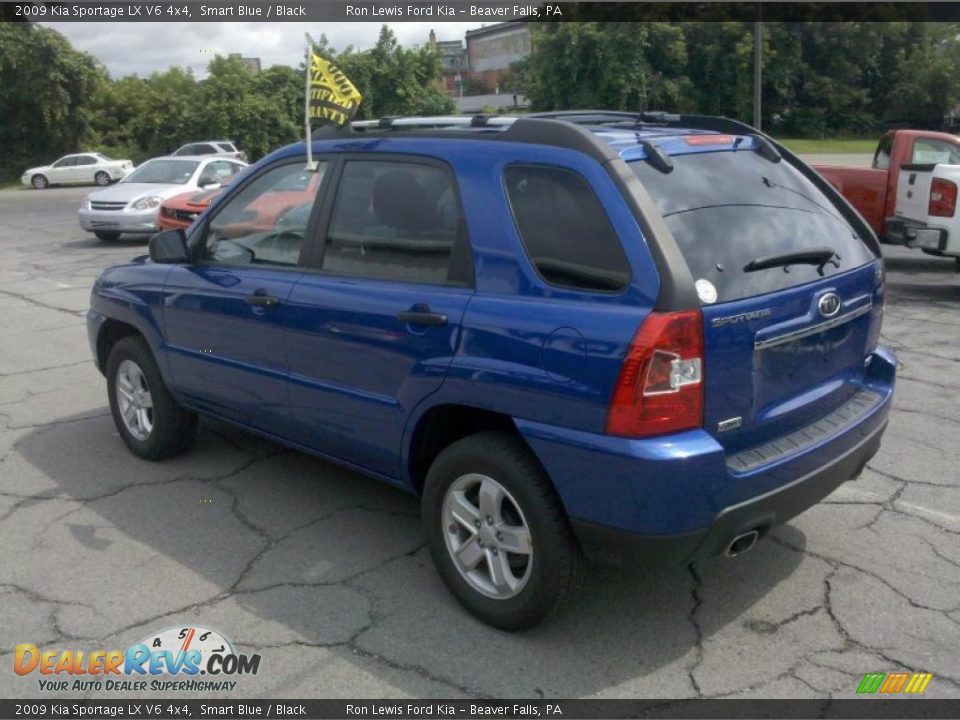 2009 Kia Sportage LX V6 4x4 Smart Blue / Black Photo #4
