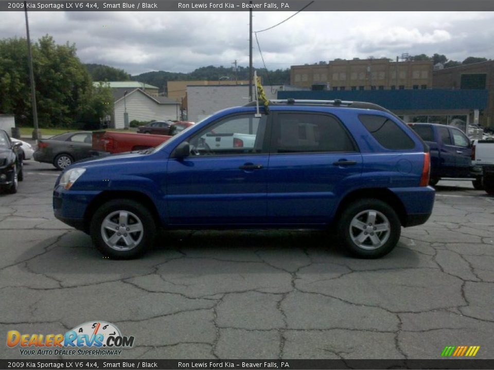 2009 Kia Sportage LX V6 4x4 Smart Blue / Black Photo #5