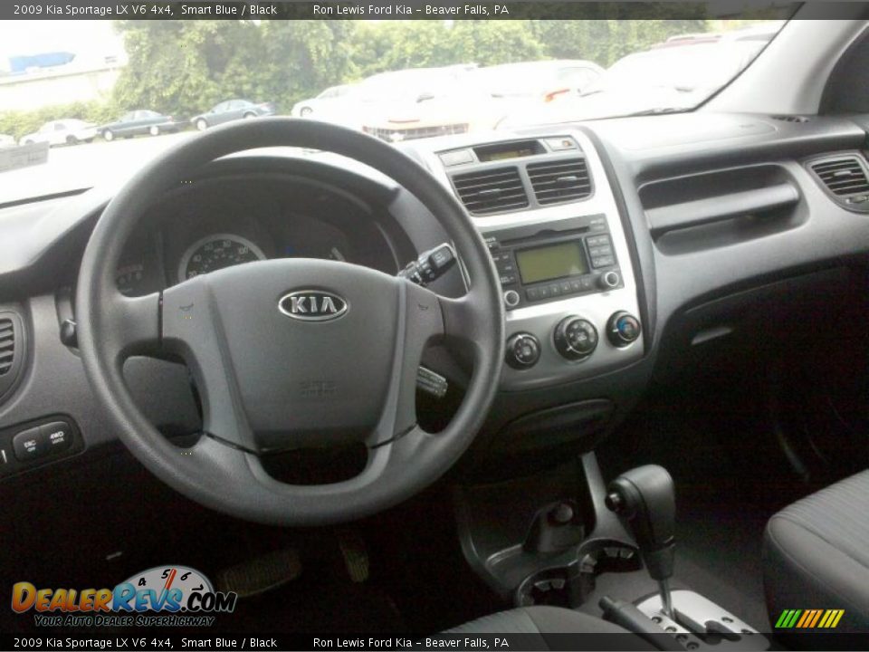 2009 Kia Sportage LX V6 4x4 Smart Blue / Black Photo #11