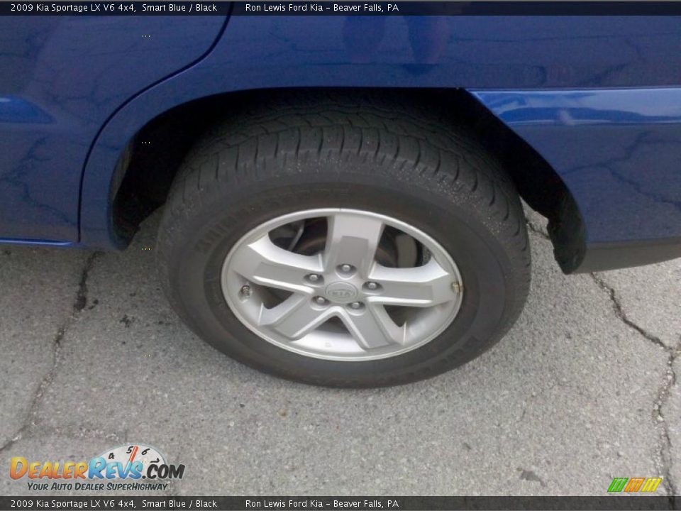 2009 Kia Sportage LX V6 4x4 Smart Blue / Black Photo #13
