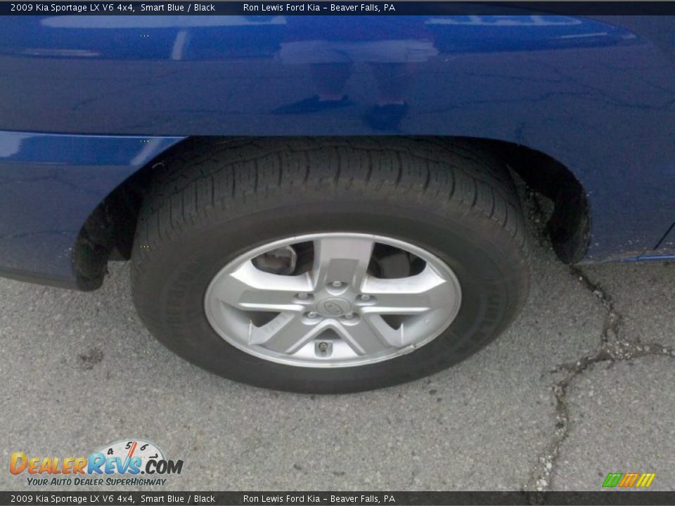 2009 Kia Sportage LX V6 4x4 Smart Blue / Black Photo #15