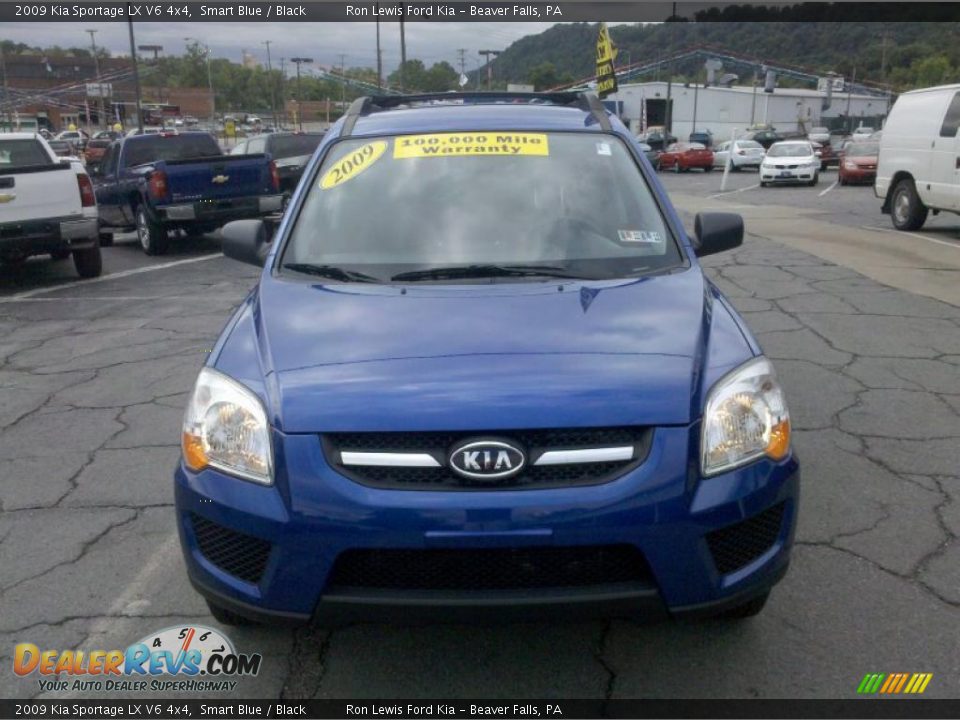 2009 Kia Sportage LX V6 4x4 Smart Blue / Black Photo #17