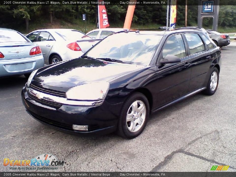 2005 Chevrolet Malibu Maxx LT Wagon Dark Blue Metallic / Neutral Beige Photo #1