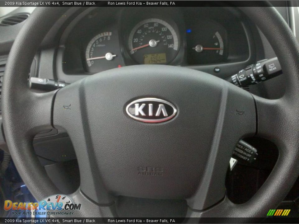 2009 Kia Sportage LX V6 4x4 Smart Blue / Black Photo #24