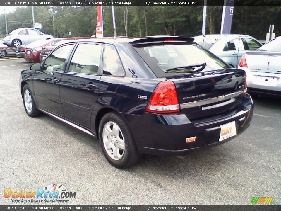 2005 Chevrolet Malibu Maxx LT Wagon Dark Blue Metallic / Neutral Beige Photo #4