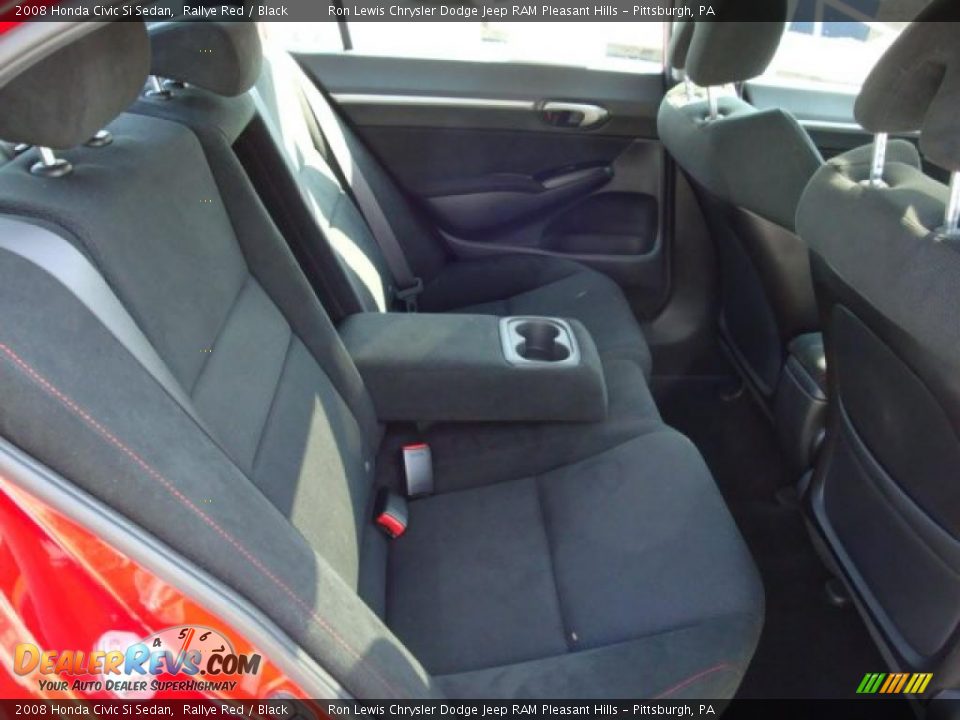 2008 Honda Civic Si Sedan Rallye Red / Black Photo #16