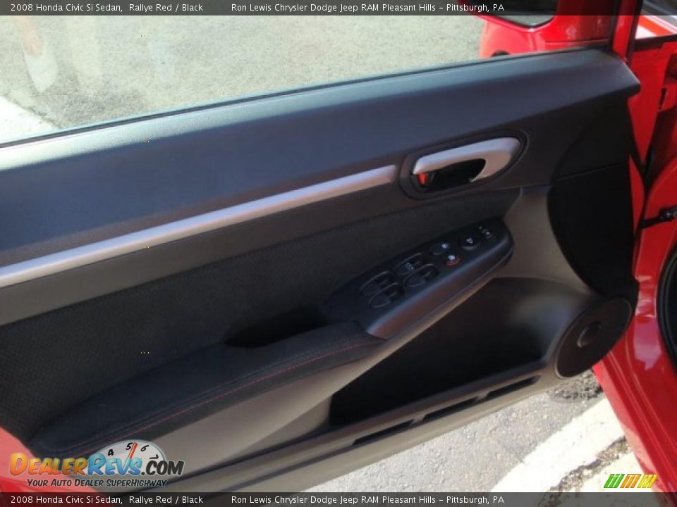 2008 Honda Civic Si Sedan Rallye Red / Black Photo #21