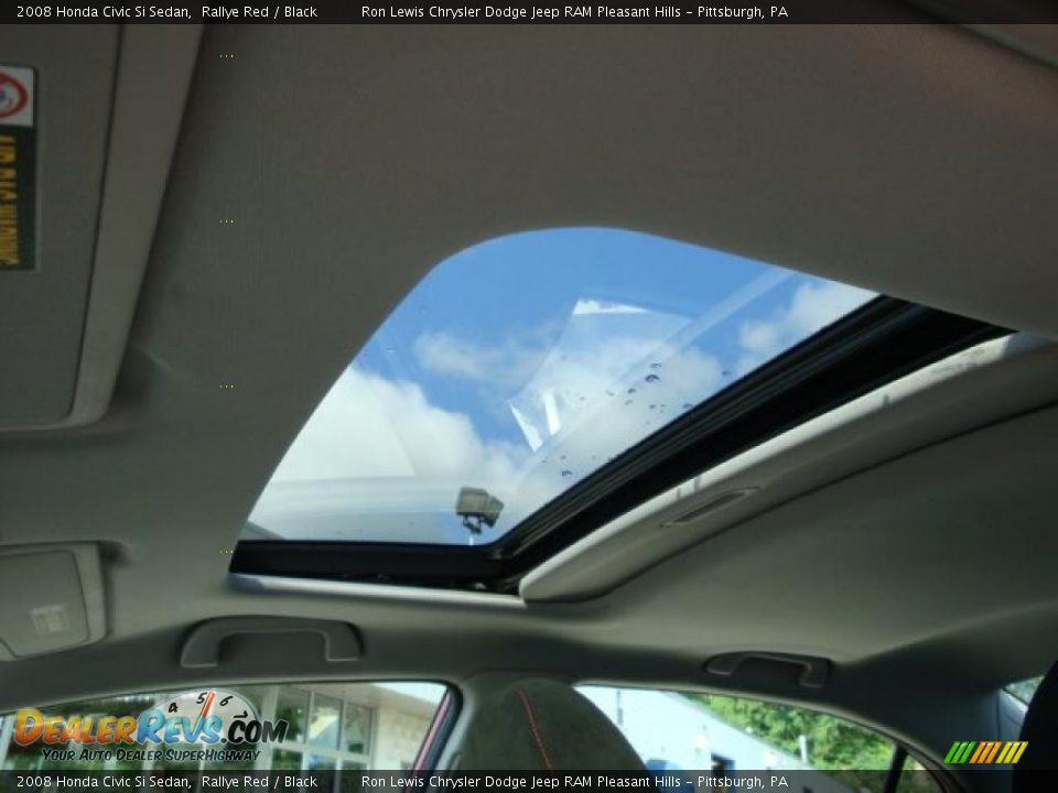 2008 Honda Civic Si Sedan Rallye Red / Black Photo #22