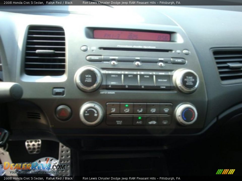 2008 Honda Civic Si Sedan Rallye Red / Black Photo #23