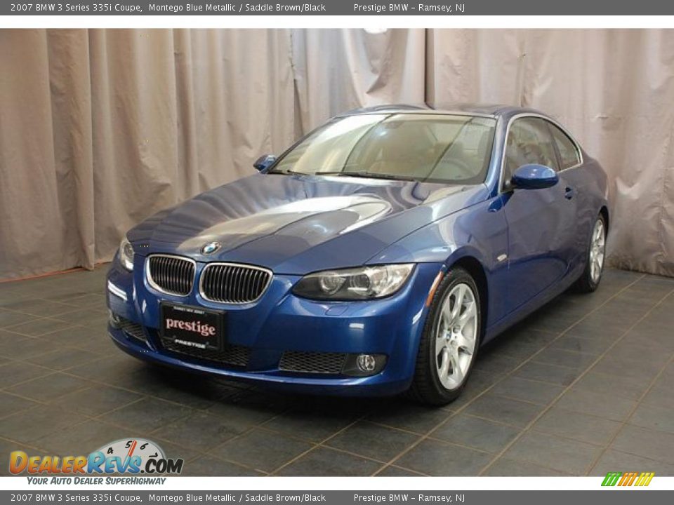 2007 BMW 3 Series 335i Coupe Montego Blue Metallic / Saddle Brown/Black Photo #1