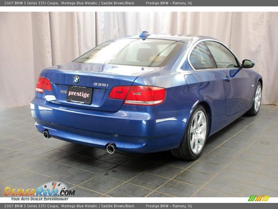 2007 BMW 3 Series 335i Coupe Montego Blue Metallic / Saddle Brown/Black Photo #2