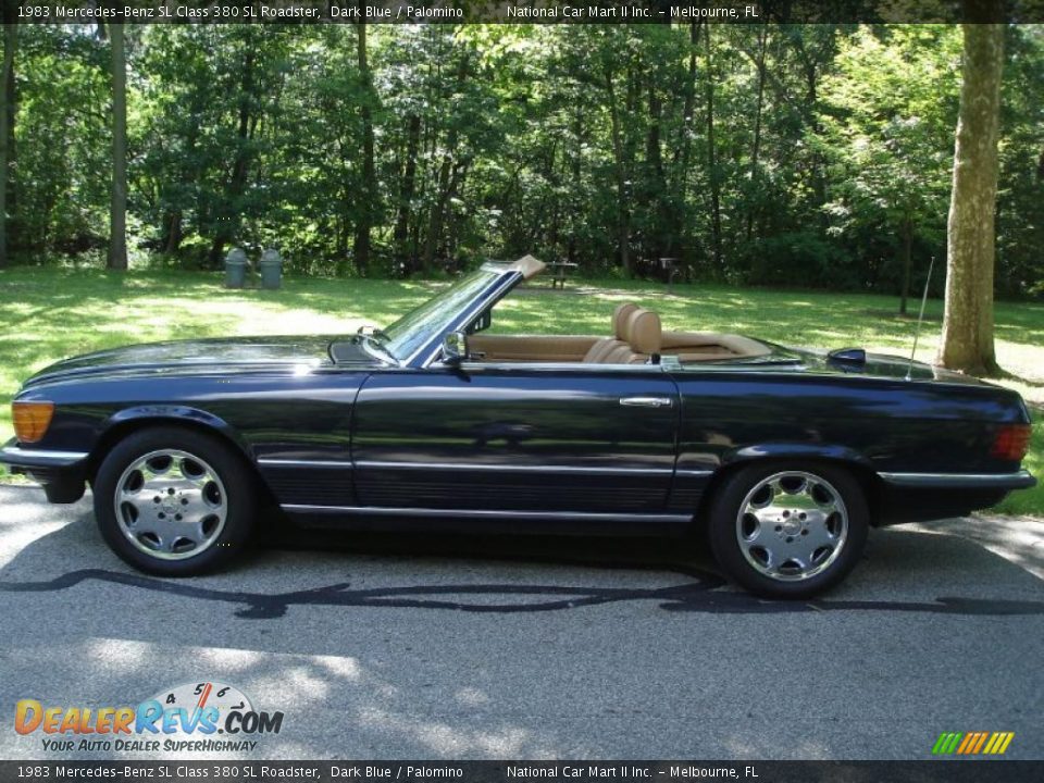 1983 Mercedes-Benz SL Class 380 SL Roadster Dark Blue / Palomino Photo #5