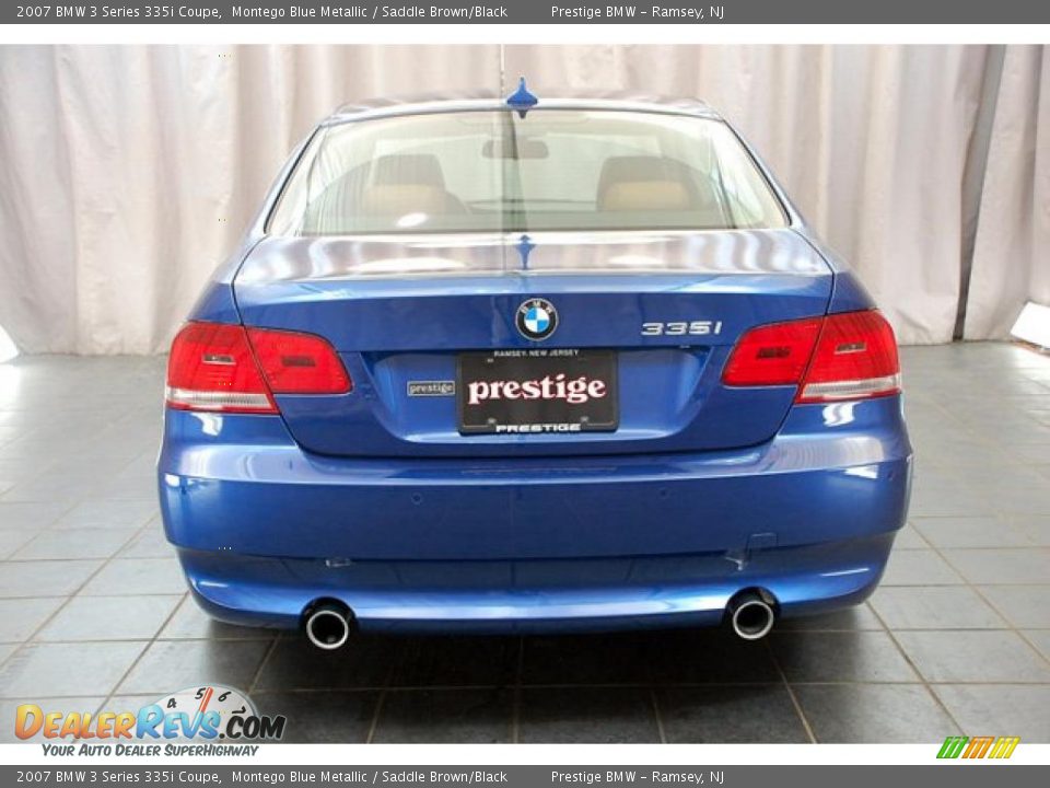 2007 BMW 3 Series 335i Coupe Montego Blue Metallic / Saddle Brown/Black Photo #3