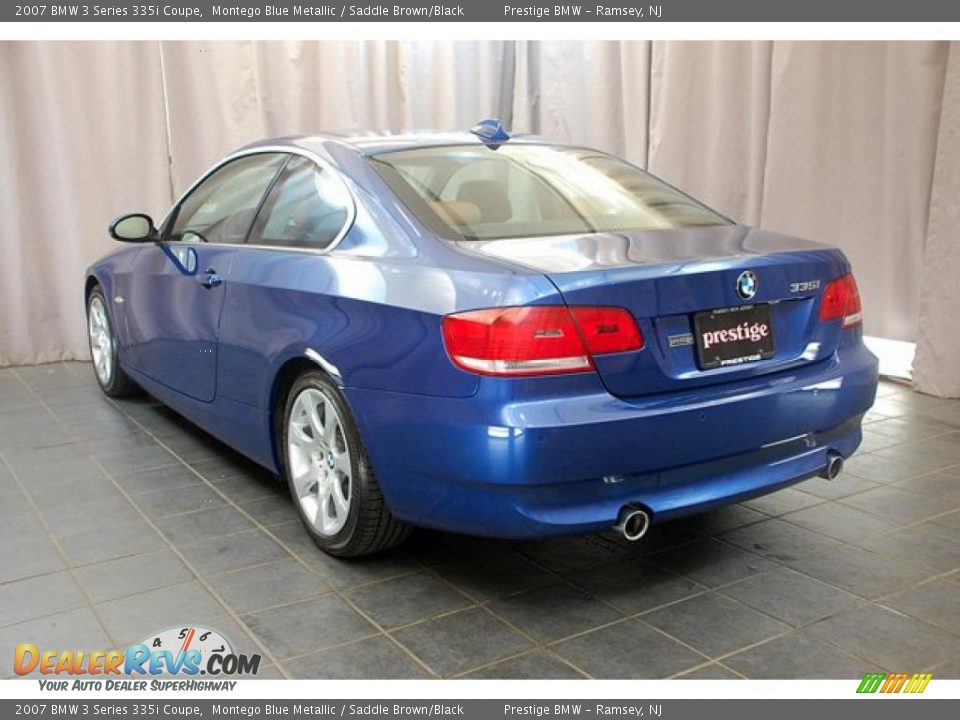 2007 BMW 3 Series 335i Coupe Montego Blue Metallic / Saddle Brown/Black Photo #4