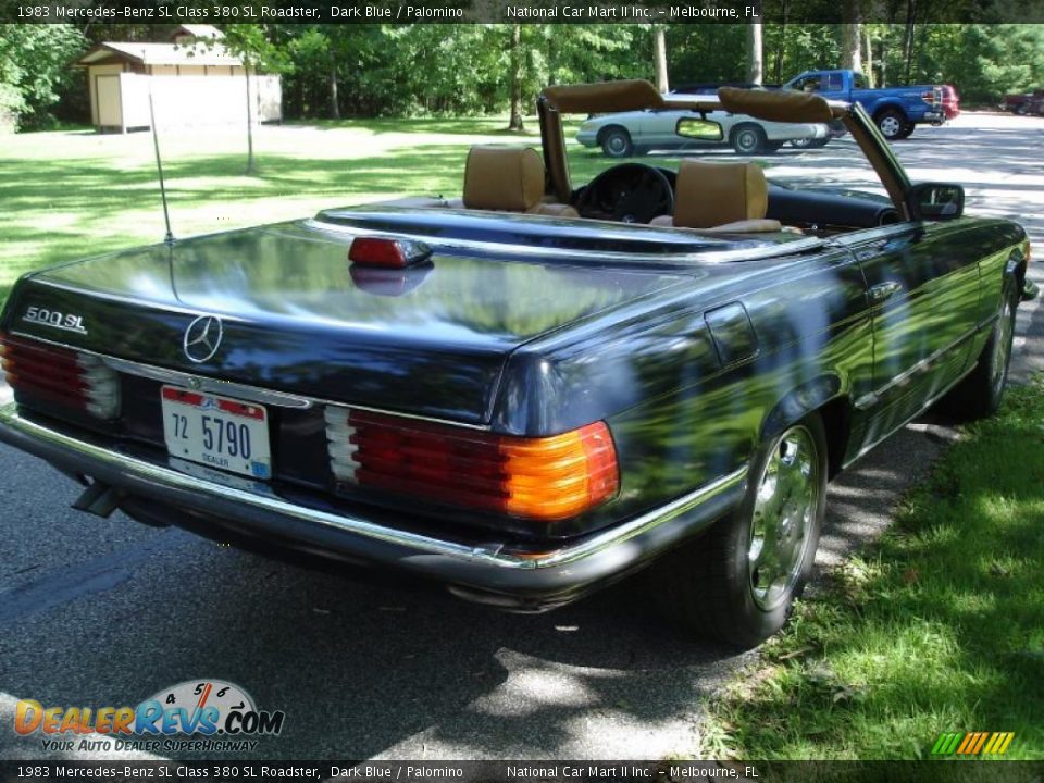 1983 Mercedes-Benz SL Class 380 SL Roadster Dark Blue / Palomino Photo #7