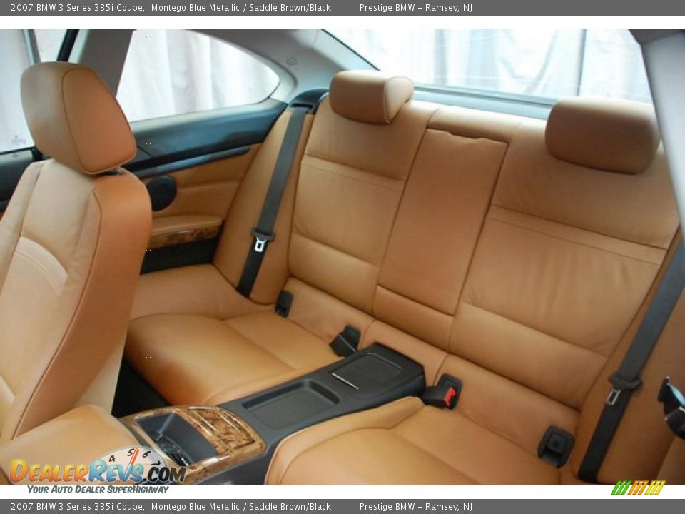 2007 BMW 3 Series 335i Coupe Montego Blue Metallic / Saddle Brown/Black Photo #7