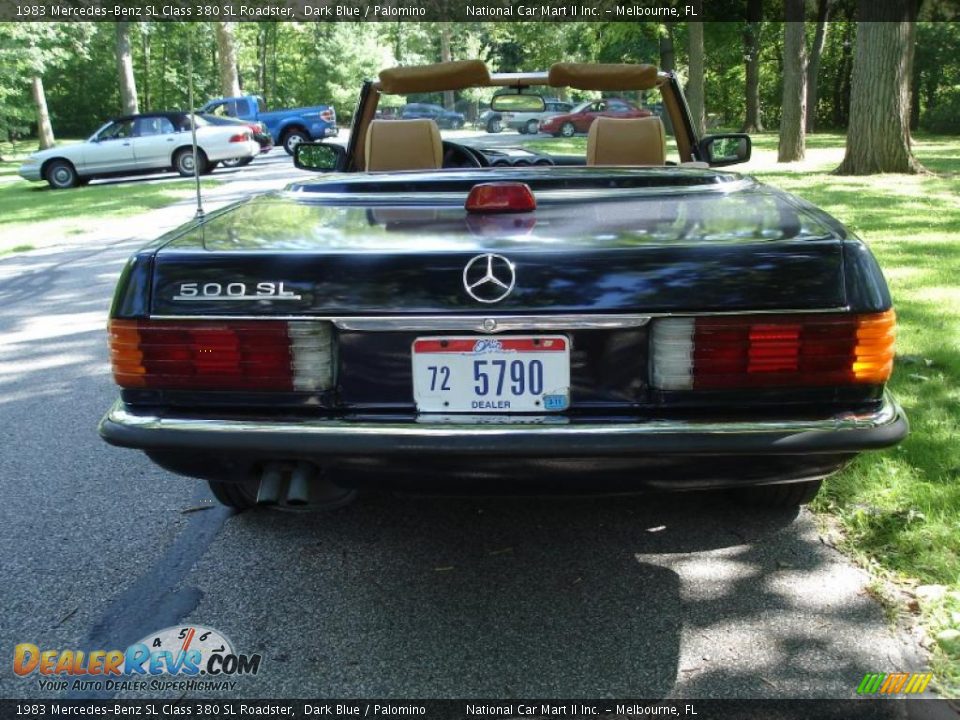 1983 Mercedes-Benz SL Class 380 SL Roadster Dark Blue / Palomino Photo #8