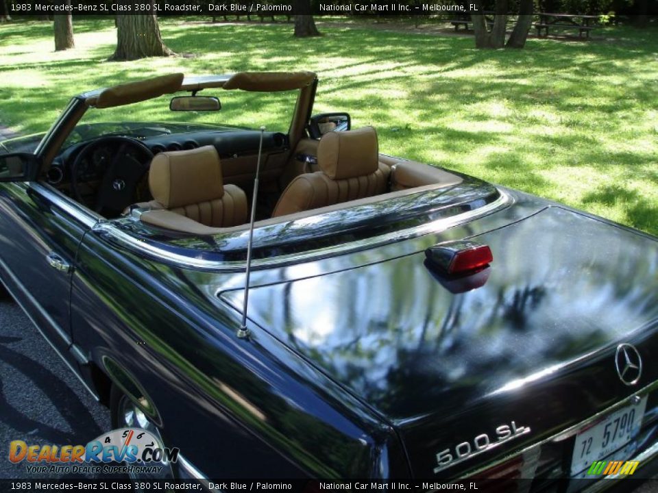 1983 Mercedes-Benz SL Class 380 SL Roadster Dark Blue / Palomino Photo #10