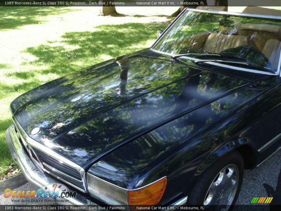 1983 Mercedes-Benz SL Class 380 SL Roadster Dark Blue / Palomino Photo #11