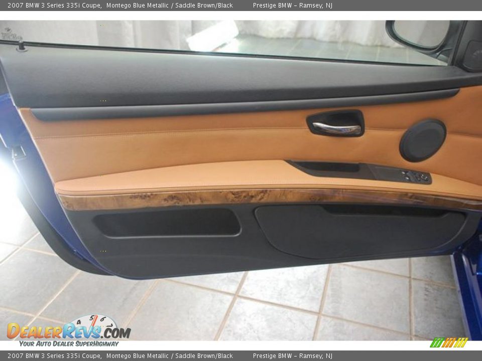 2007 BMW 3 Series 335i Coupe Montego Blue Metallic / Saddle Brown/Black Photo #12