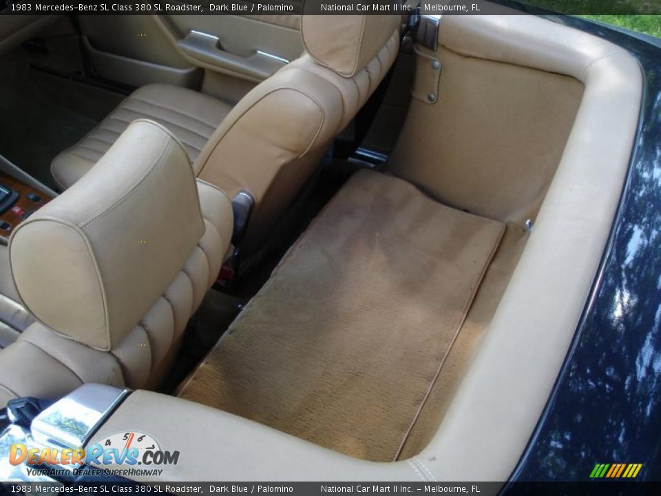 1983 Mercedes-Benz SL Class 380 SL Roadster Dark Blue / Palomino Photo #13