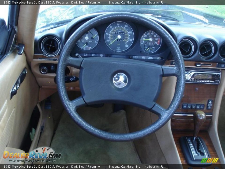 1983 Mercedes-Benz SL Class 380 SL Roadster Dark Blue / Palomino Photo #14