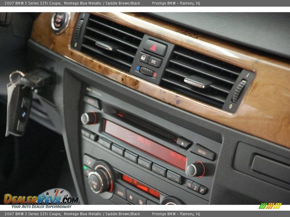 2007 BMW 3 Series 335i Coupe Montego Blue Metallic / Saddle Brown/Black Photo #15