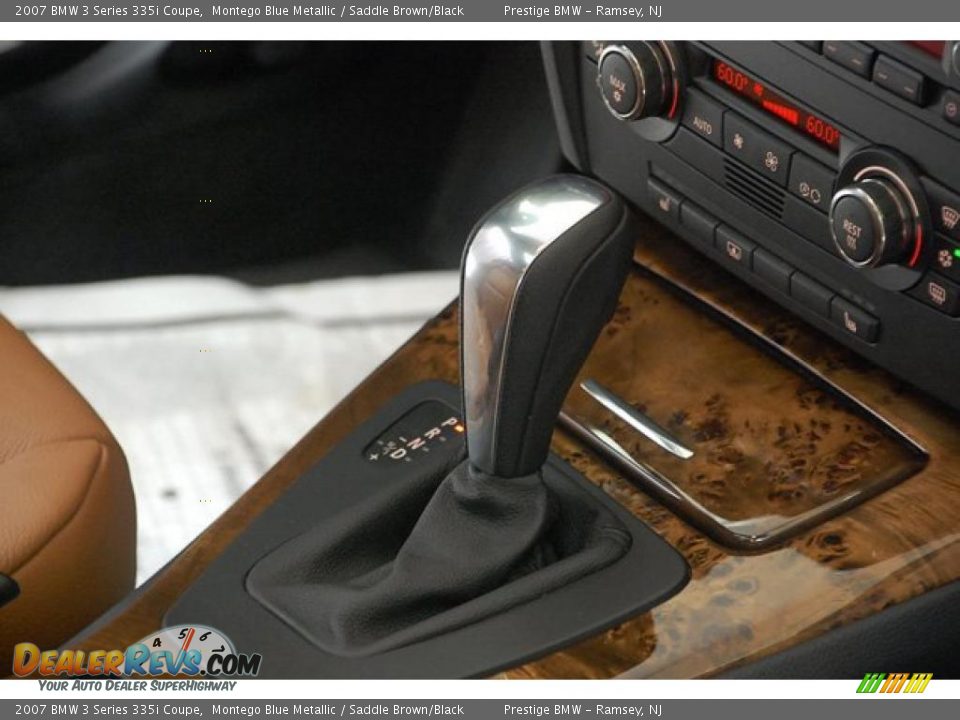 2007 BMW 3 Series 335i Coupe Montego Blue Metallic / Saddle Brown/Black Photo #16