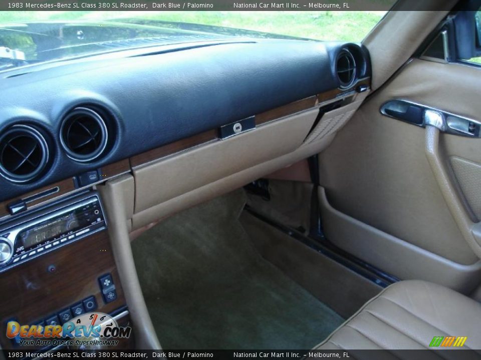 1983 Mercedes-Benz SL Class 380 SL Roadster Dark Blue / Palomino Photo #18