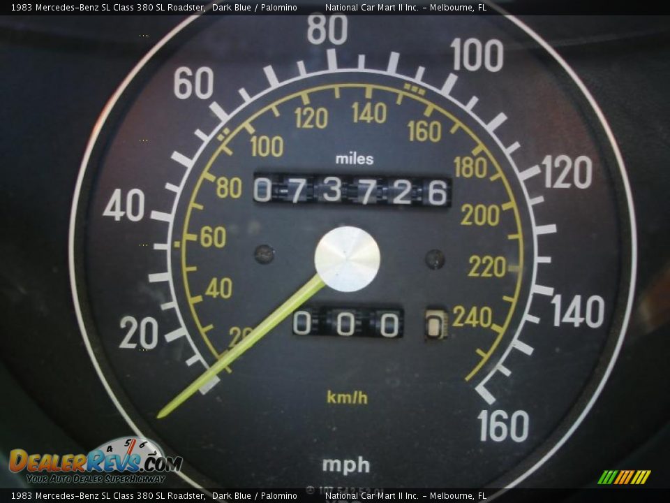 1983 Mercedes-Benz SL Class 380 SL Roadster Dark Blue / Palomino Photo #24