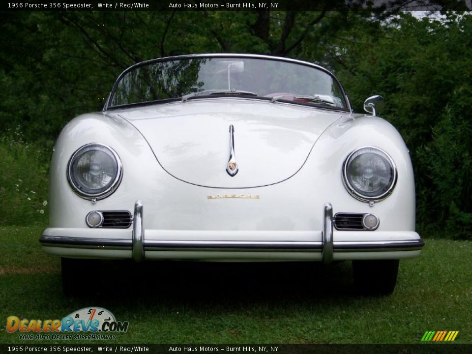 1956 Porsche 356 Speedster White / Red/White Photo #2