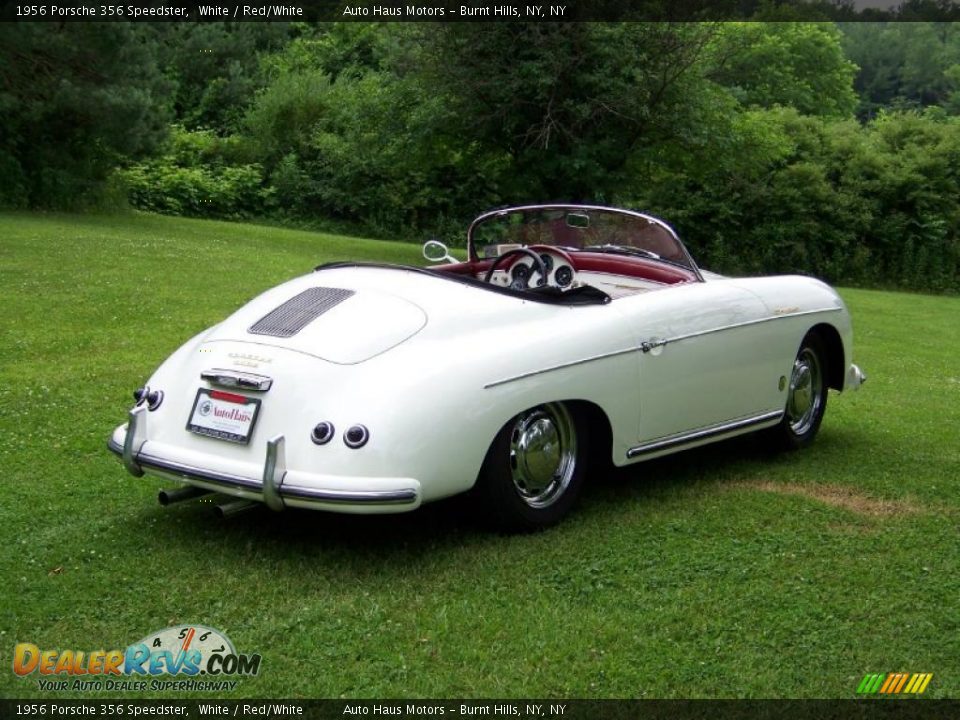 1956 Porsche 356 Speedster White / Red/White Photo #5