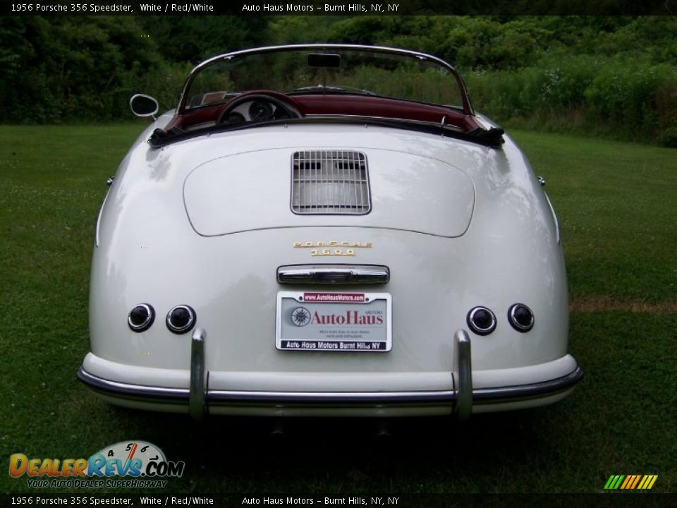 1956 Porsche 356 Speedster White / Red/White Photo #6