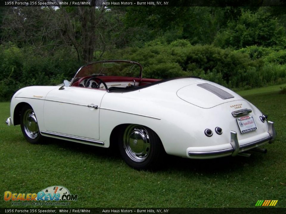 1956 Porsche 356 Speedster White / Red/White Photo #7